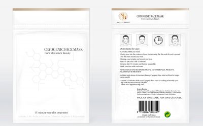 MaximumBeauty Cryogenic Face Mask, bag, front and back.jpg